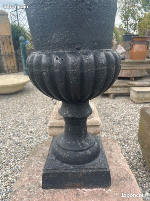 Paire de vases / vasques Médicis en fonte de fer 62 cm
